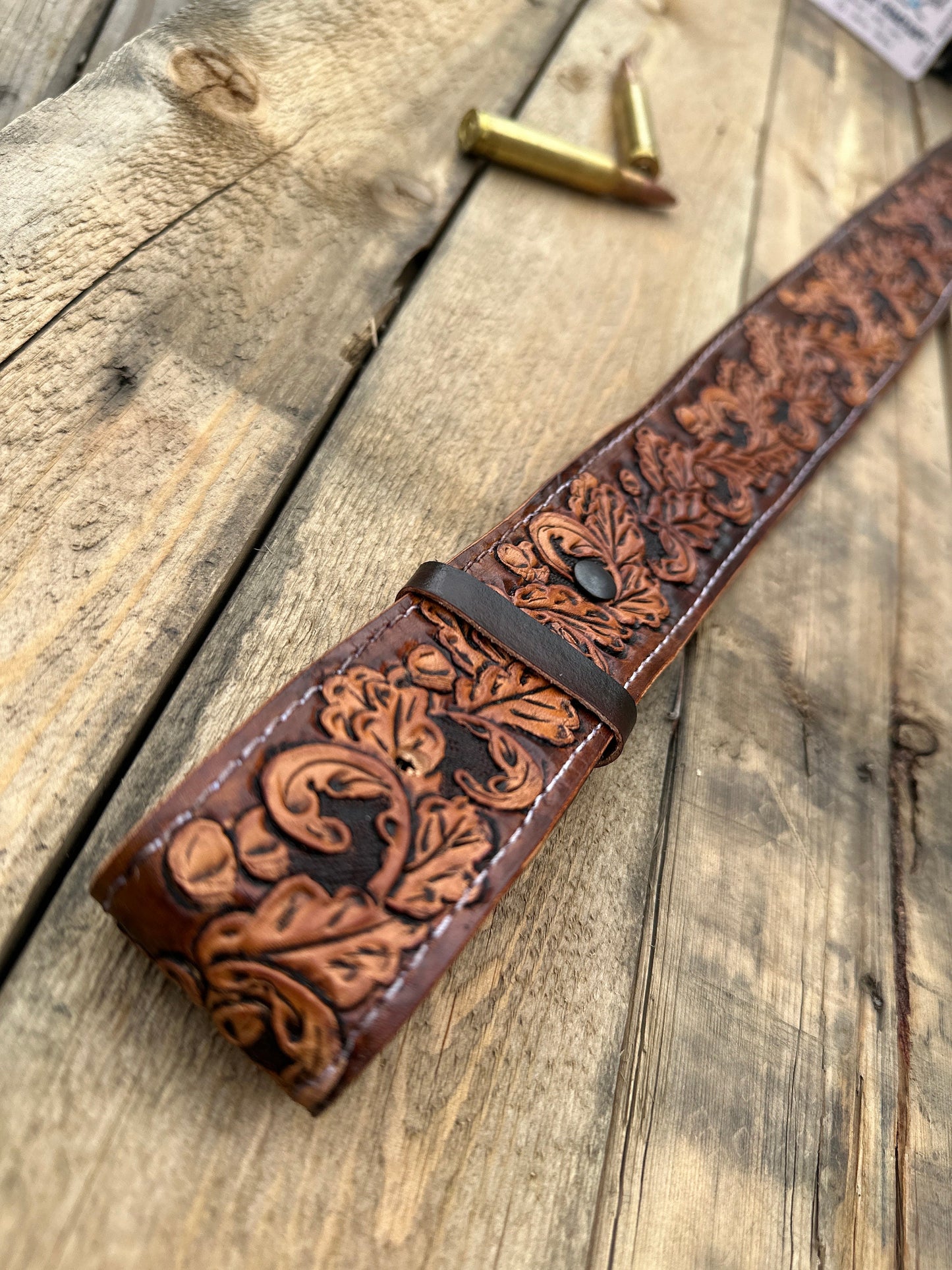 Custom Leather Gun Rifle Sling